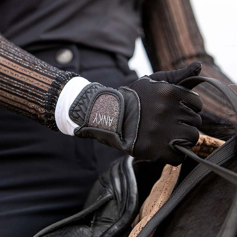 Riding Gloves Technical Mesh Black
