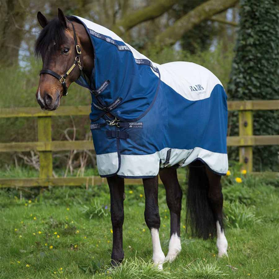 Rain & Fly Rug Rambo Summer Series V-Front Navy/Grey
