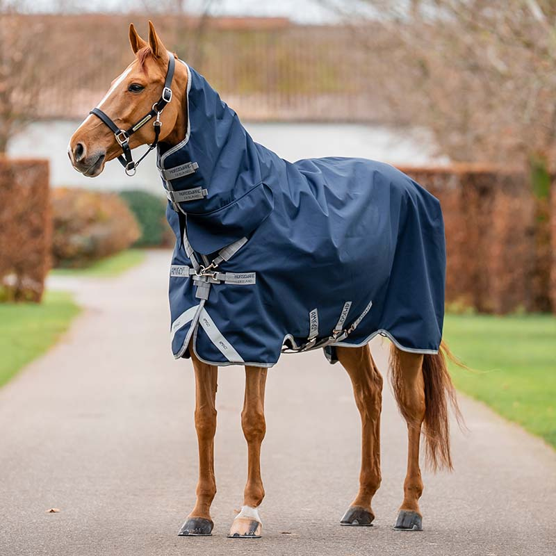 Turnout Rug Amigo Integrated 1200D 150g Navy/Grey/Silver