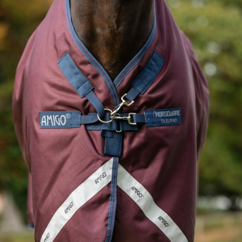 Rain Rug Amigo Plus 1200D 50g Burgundy/Navy/Grey