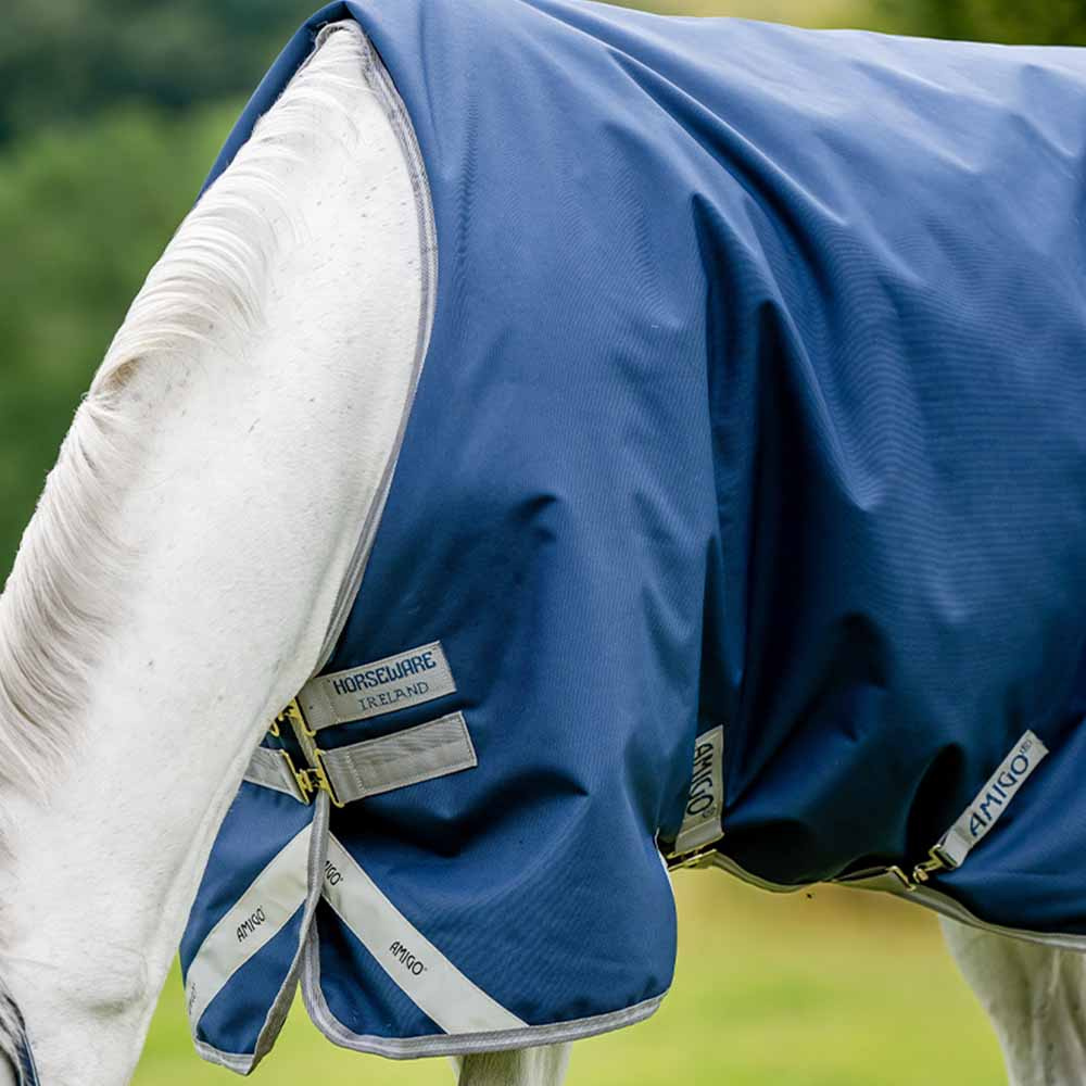 Turnout Rug Amigo Bravo 12 Original 100g Navy Blue/Gray 