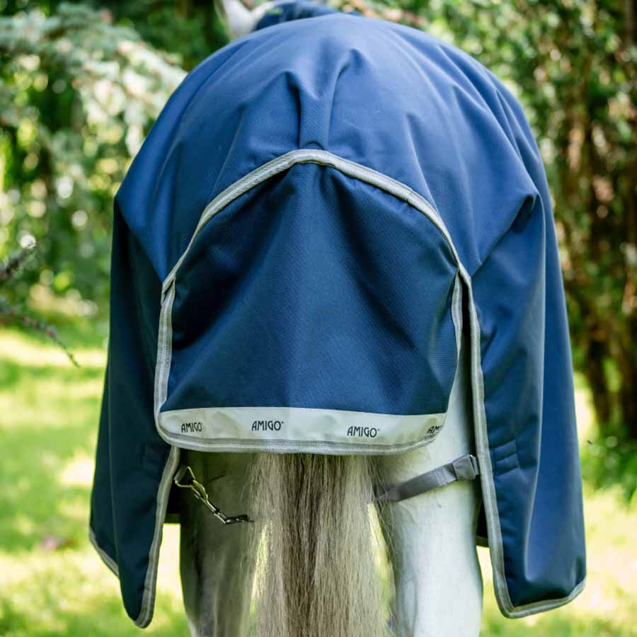 Turnout Rug Amigo Bravo 12 Original 100g Navy Blue/Gray 