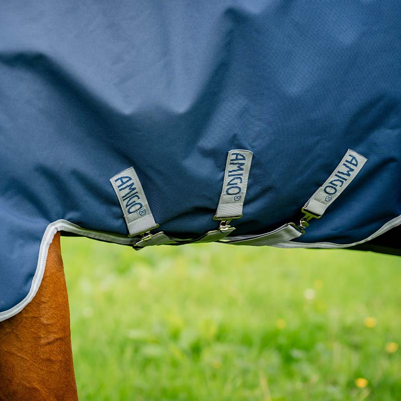 Winter Rug with Hood Amigo Bravo 12 Plus 250g Navy Blue/Gray