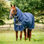 Winter Rug with Hood Amigo Ripstop 900 Plus 200g Navy Blue/Gray Winter Rug with Hood Amigo Ripstop 900 Plus 200g Navy Blue/Gray