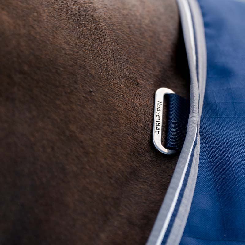 Stable Rug Rambo 1000D 100g Navy/Grey/Silver