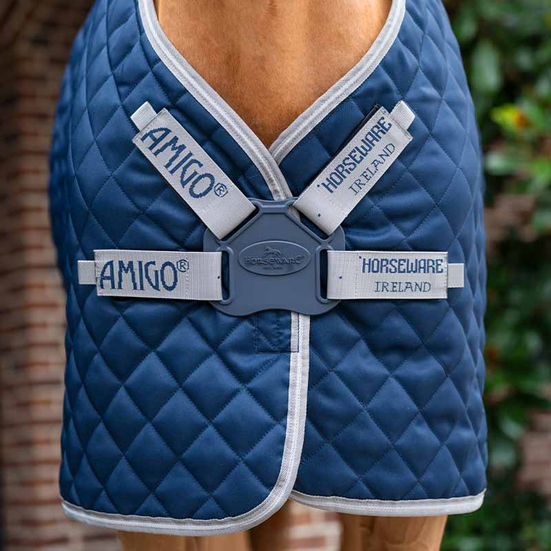 Stable Rug Amigo Quilted 600D Plus 200g Navy/Grey/Silver