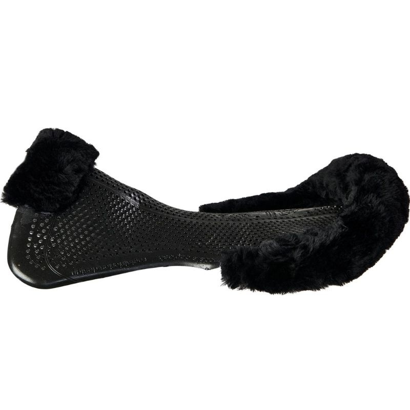 Gel Pad with Sheepskin Black