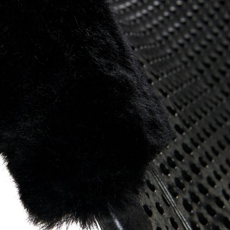 Gel Pad with Sheepskin Black