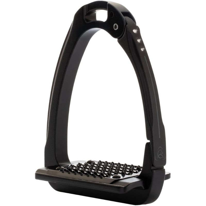 Stirrups Arena Aluplus 2.0 Crystals Total Black