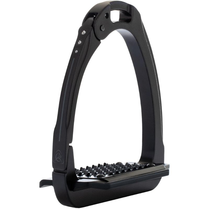 Stirrups Arena Aluplus 2.0 Crystals Total Black