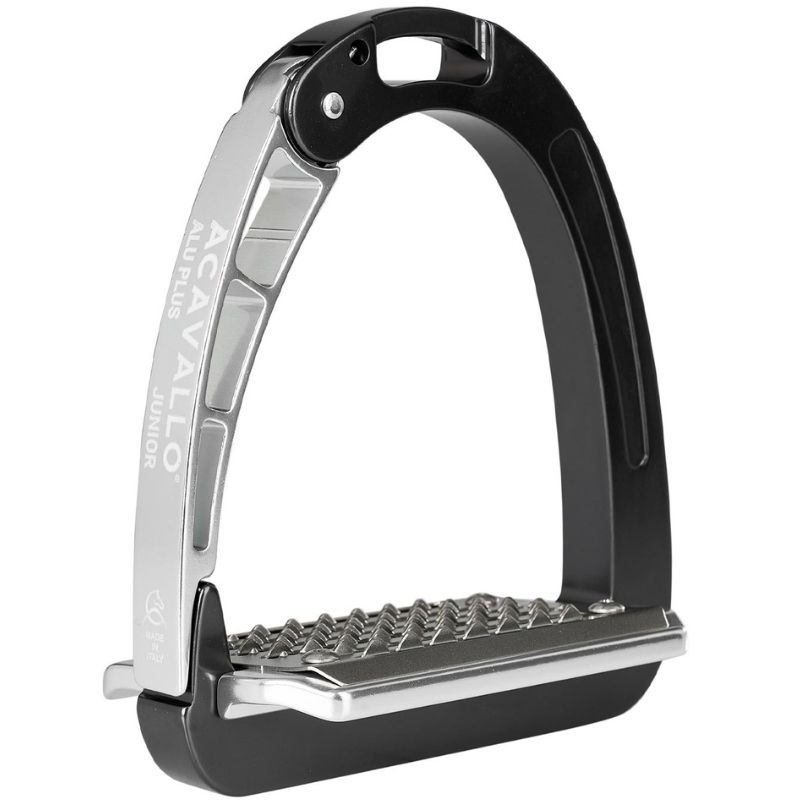 Stirrups Kids/Junior Arena Aluplus Charcoal