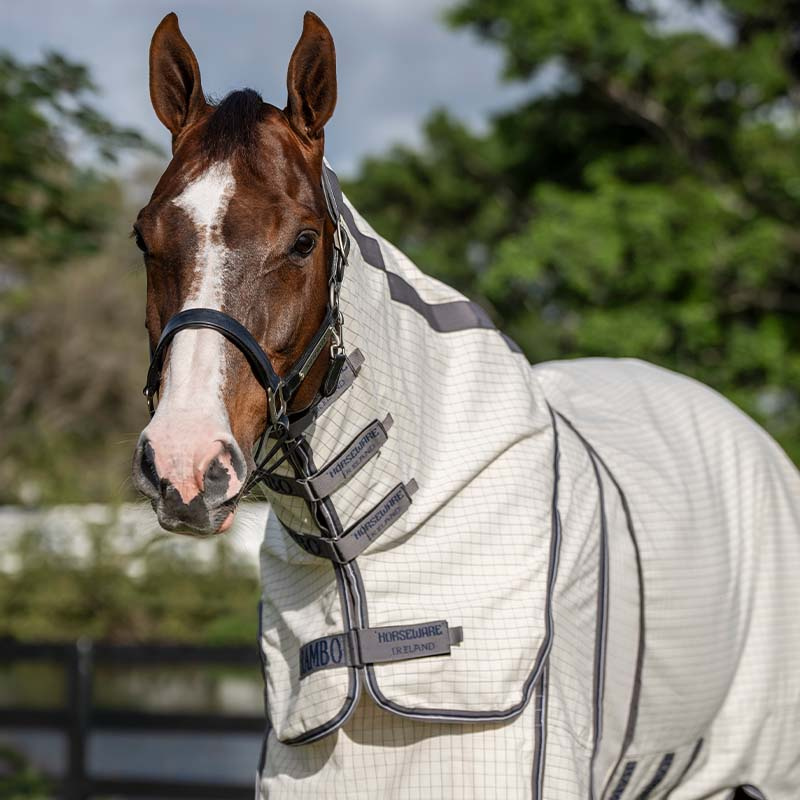 Summer Rug Rambo Optimo Supreme Summer Plus White/Navy/Grey