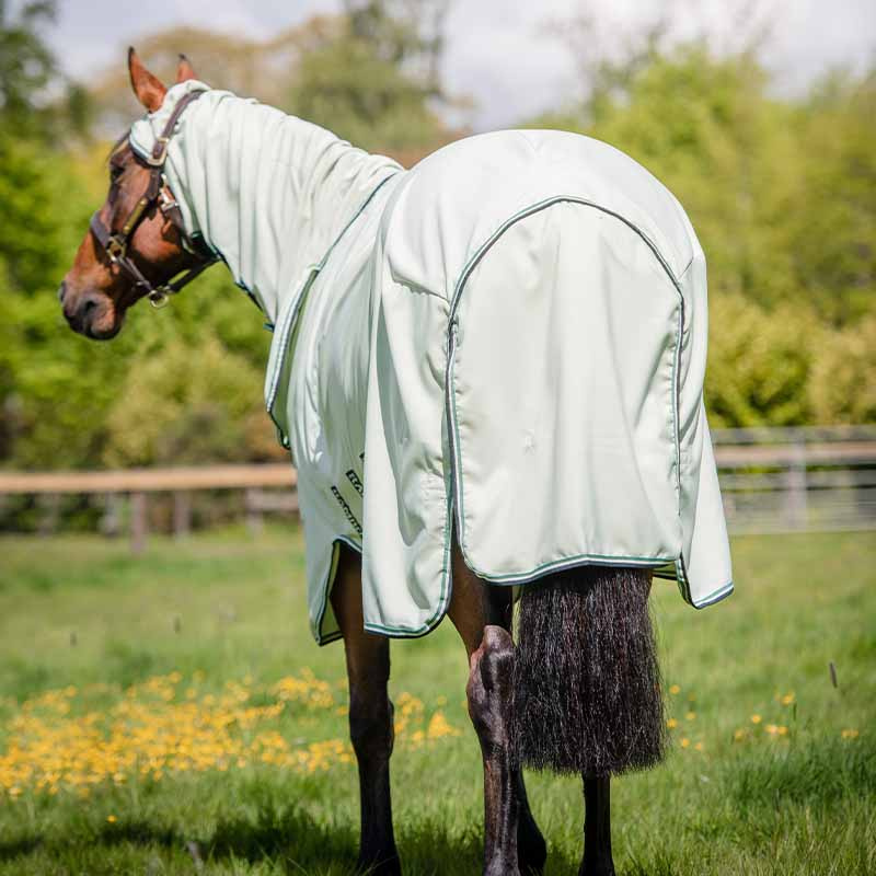 Rambo Hoody Fly & EczeMa Rug With Fly Hood Light Green