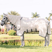 Fly & Sweet Itch Rug Rambo Hoody XL Beige/Green/Silver Fly & Sweet Itch Rug Rambo Hoody XL Beige/Green/Silver