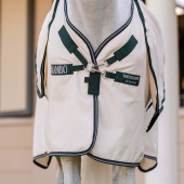 Fly & Sweet Itch Rug Rambo Hoody XL Beige/Green/Silver Fly & Sweet Itch Rug Rambo Hoody XL Beige/Green/Silver