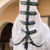 Fly & Sweet Itch Rug Rambo Hoody XL Beige/Green/Silver Fly & Sweet Itch Rug Rambo Hoody XL Beige/Green/Silver