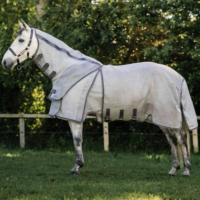 Fly Rug Rambo Optimo Protector Plus Silver/Grey/Silver