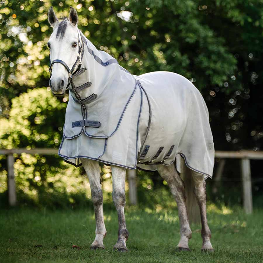 Fly Rug Rambo Optimo Protector Plus Silver/Grey/Silver