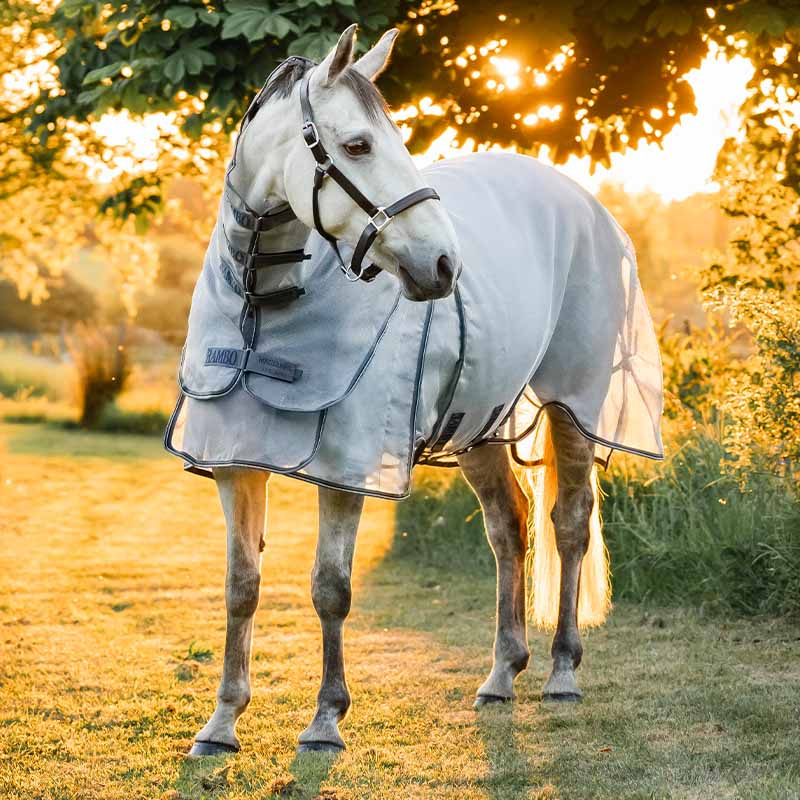 Fly Rug Rambo Optimo Protector Plus Silver/Grey/Silver