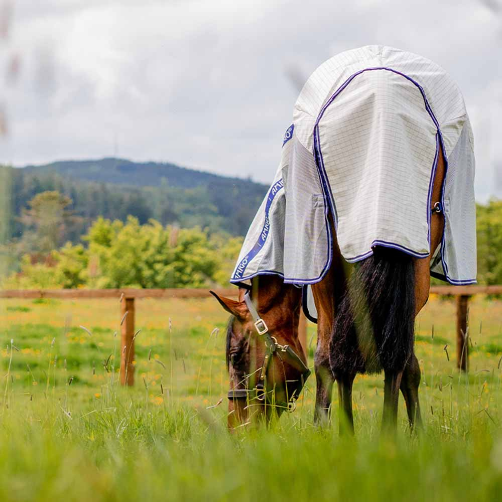 Fly & Summer Rug Amigo Airflow Plus White/Grey/Blue