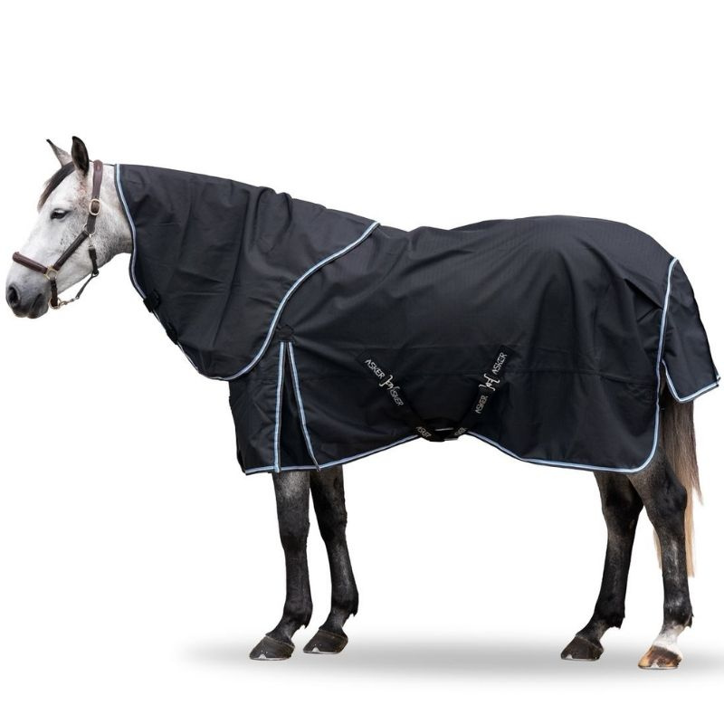Rain Rug with Neck Turnout Plus 50g 1200D Black