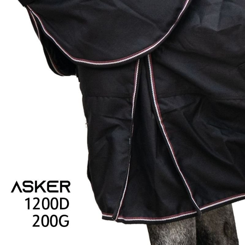 Winter Turnout Combo Rug Plus 200g 1200D Black