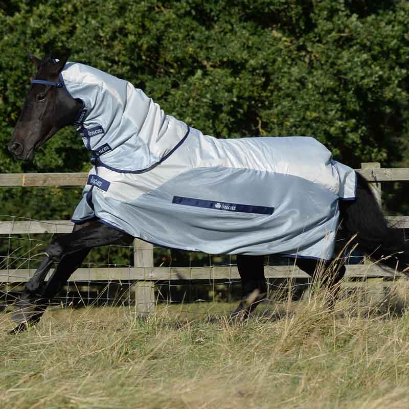 Fly Rug Buzz Off Rain Detachable Neck Silver