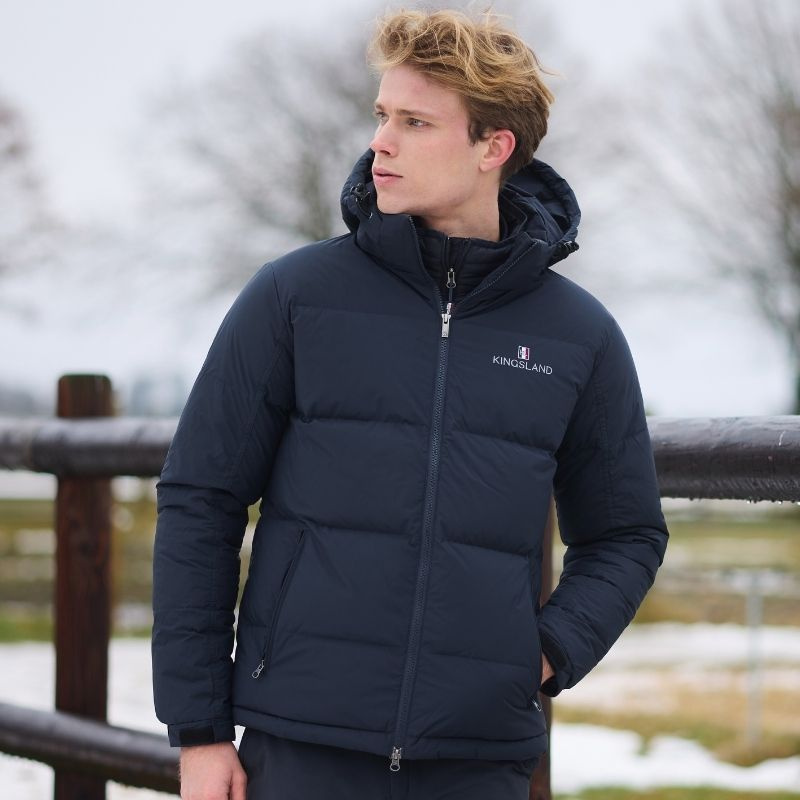 Riding Jacket Classic Unisex Down Navy Blue