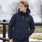 Riding Jacket Classic Unisex Down Navy Blue Riding Jacket Classic Unisex Down Navy Blue