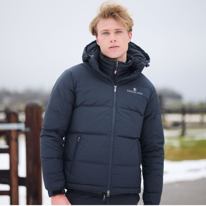Riding Jacket Classic Unisex Down Navy Blue