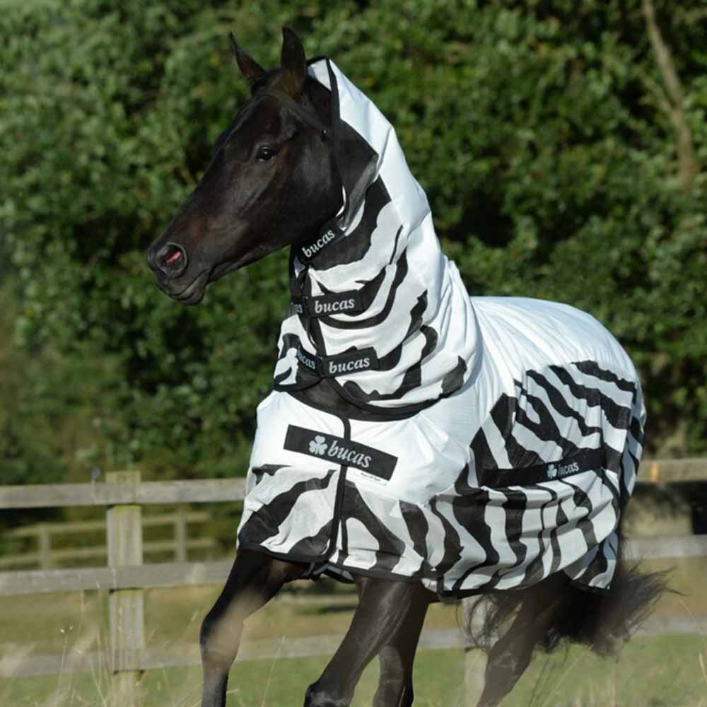 Fly Rug Buzz-Off Rain Zebra Detachable Neck
