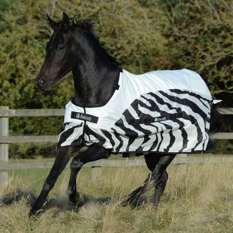 Fly Rug Buzz-Off Rain Zebra Detachable Neck