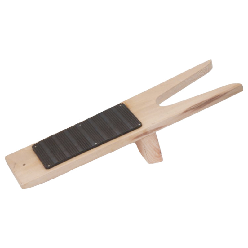 Boot Jack Wood Ribbed Natural/Black
