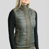 Hybrid Vest Emma Quilt Forest Green Hybrid Vest Emma Quilt Forest Green