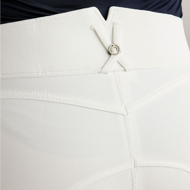 Riding Breeches Megan Yati Curve Full Grip White