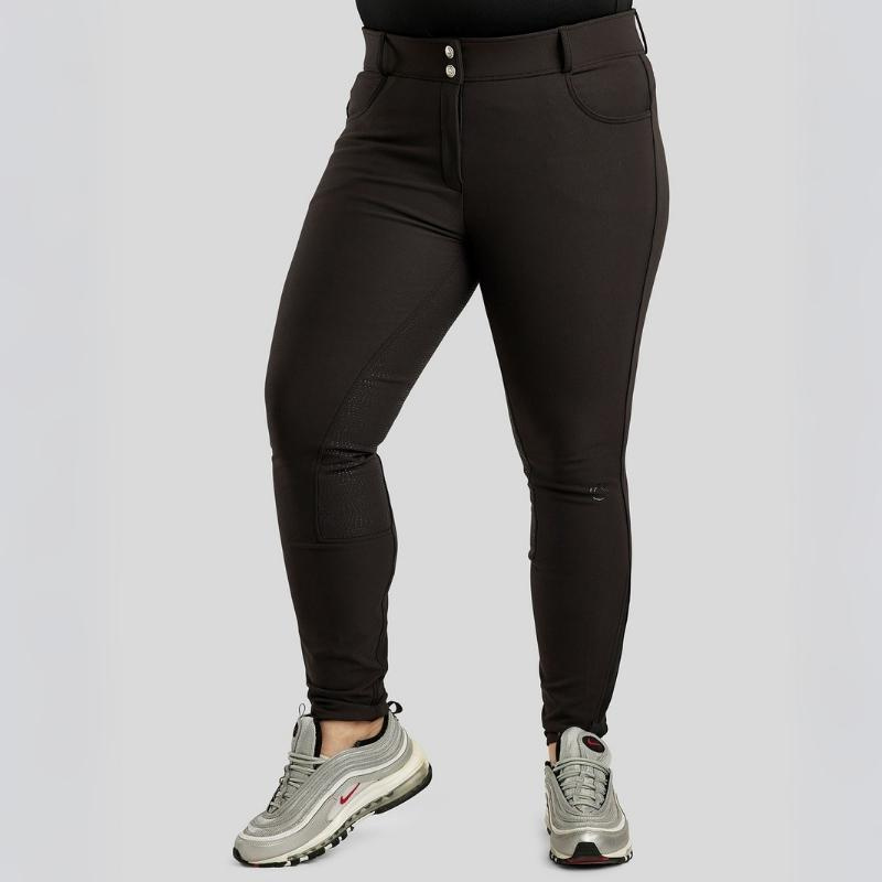 Riding Breeches Megan Yati Curve Full Grip Black