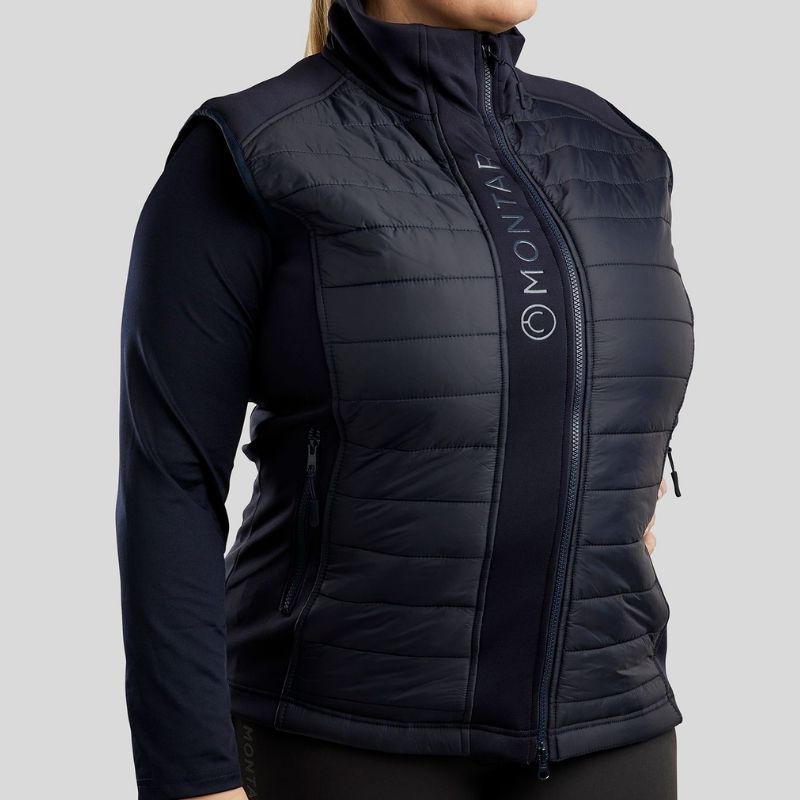 Hybrid Vest Emma Softshell Curve Navy Blue