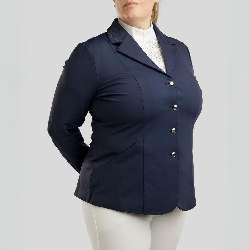 Competition Jacket Bonnie Crystals Curve Navy Blue