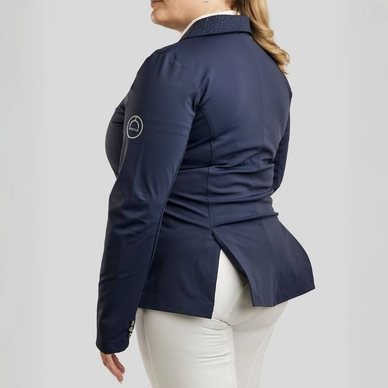 Competition Jacket Bonnie Crystals Curve Navy Blue