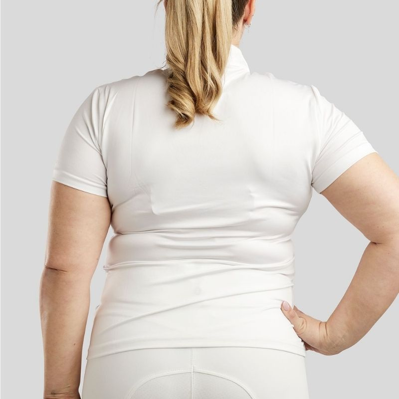 Competition Top Bling Curve White