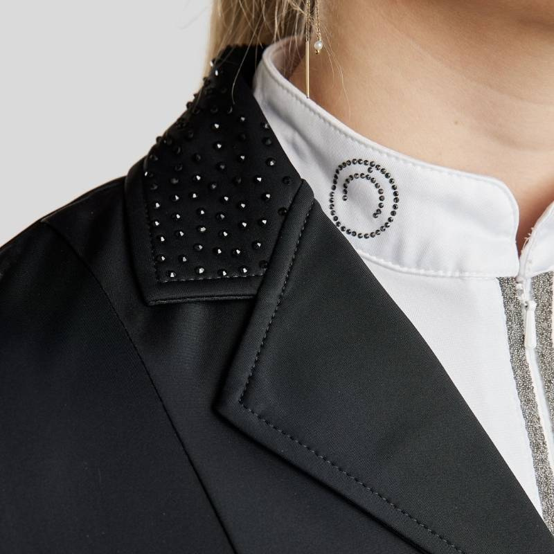 Short Dressage Tailcoat Softshell Black