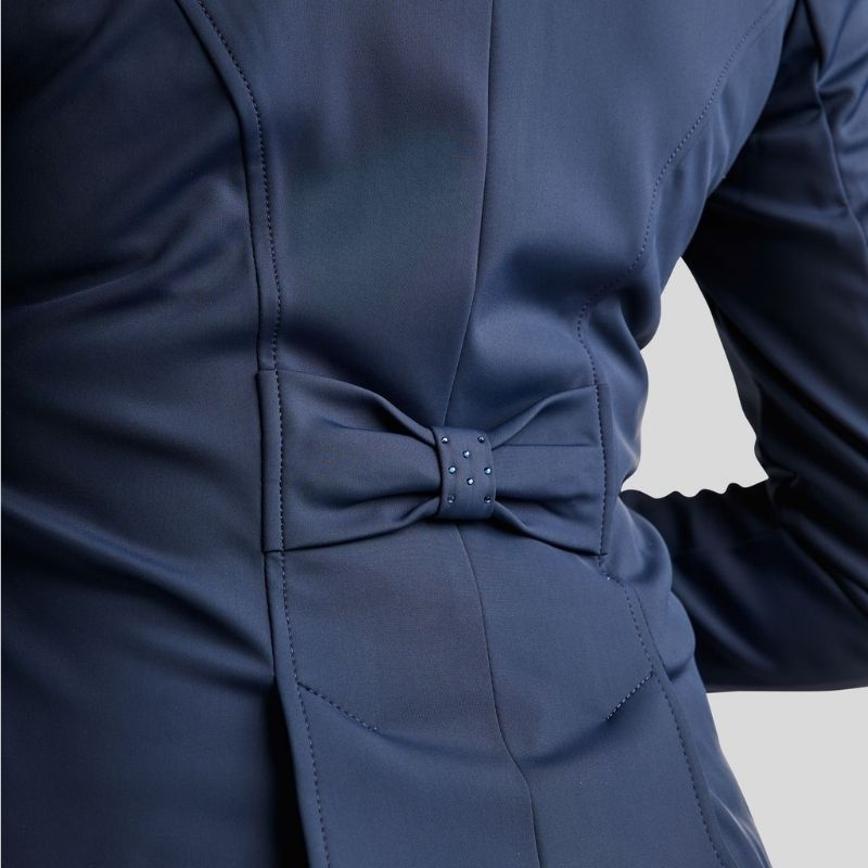 Short Dressage Tailcoat Softshell Navy Blue