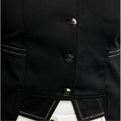 Short tailcoat MoKylie Softshell Gun Metal Crystals Black Short tailcoat MoKylie Softshell Gun Metal Crystals Black