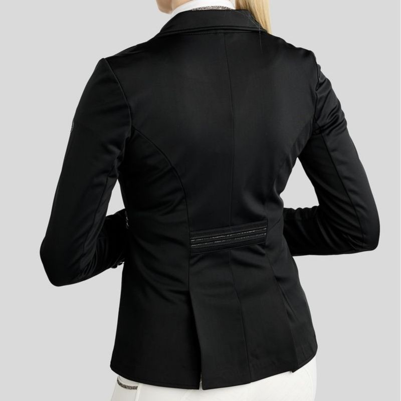 Short tailcoat MoKylie Softshell Gun Metal Crystals Black