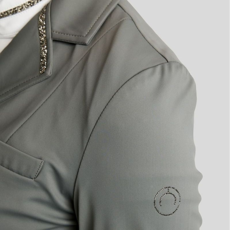 Short tailcoat MoKylie Softshell Gun Metal Crystals Grey