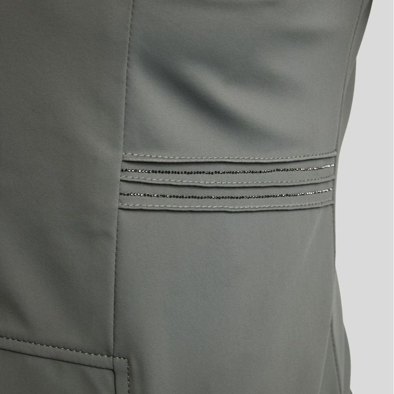 Short tailcoat MoKylie Softshell Gun Metal Crystals Grey