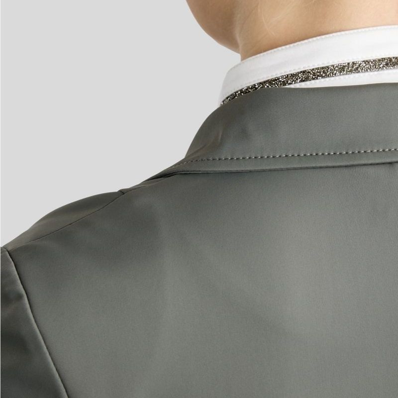 Short tailcoat MoKylie Softshell Gun Metal Crystals Grey
