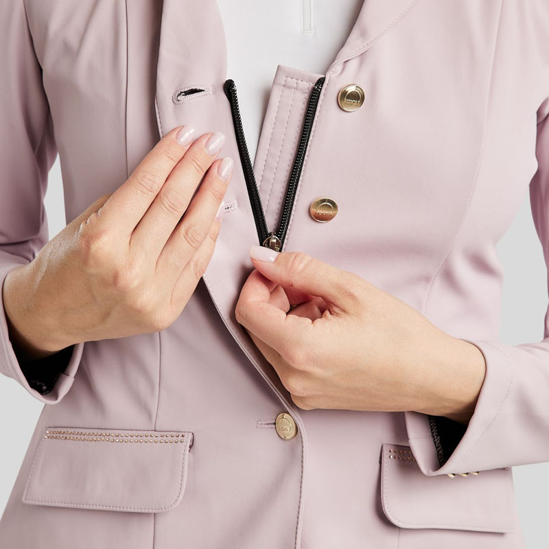 Competition Jacket MoBlair Softshell Champagne Crystals Cheeky Pink
