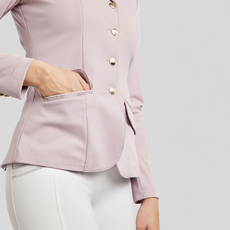 Competition Jacket MoBlair Softshell Champagne Crystals Cheeky Pink