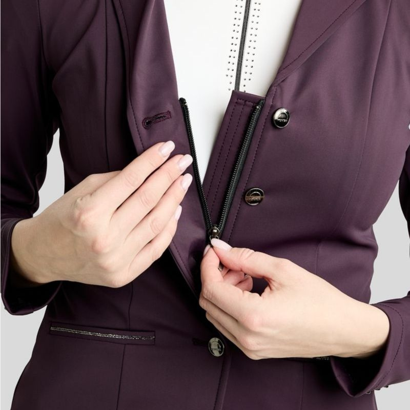 Competition Jacket MoKira Softshell Gun Metal Crystals Fig